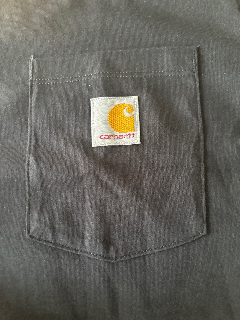 NWTCarhartt Youth XL 18/20 Black Pocket T-Shirt TK6513-B Caviar Short Sleeve Tee - Picture 3 of 5